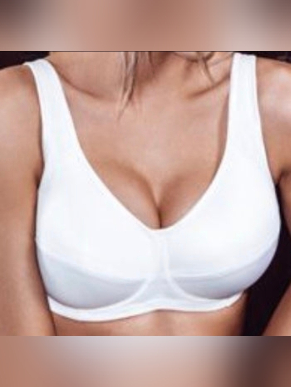 Freya White Sports Bra